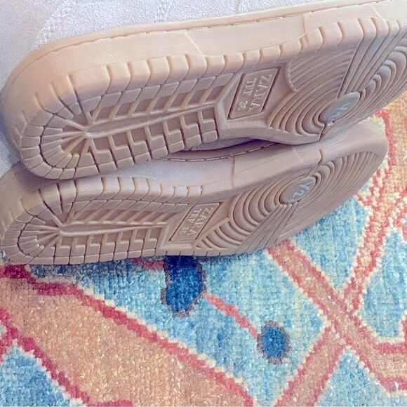 Zara TRF Faux Fur Wedge Booties Size 38 - Picture 4 of 6